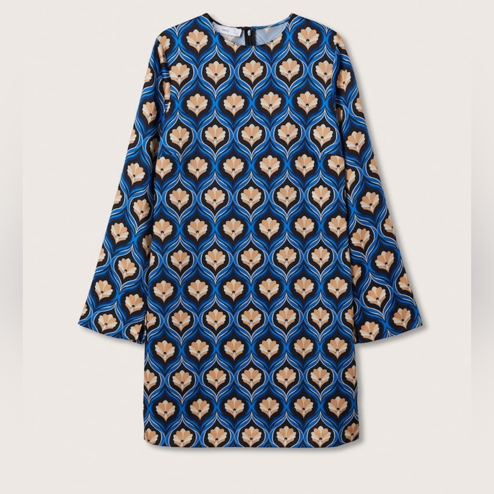 MANGO RETRO PRint dress - Picture 3 of 5